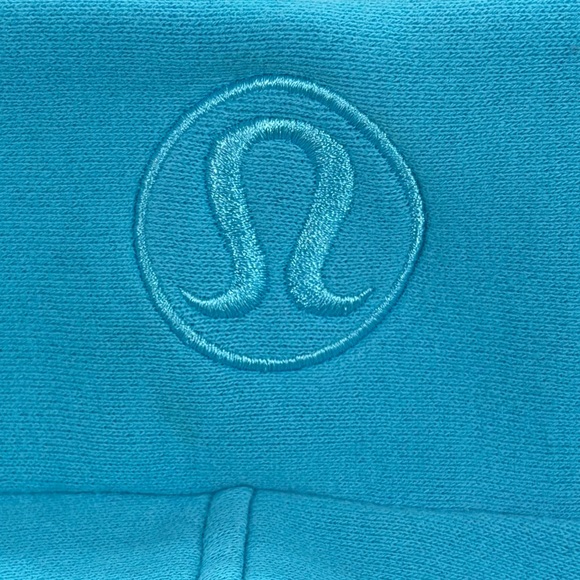 Lululemon Scuba Oversized Half Zip Hoodie In Electric Turquoise Size M/L - Picture 3 of 8